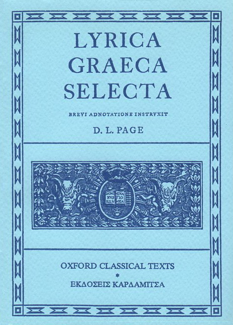 Lyrica Graeca Selecta